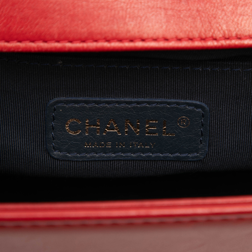 Pre-Loved Chanel Old Medium Quilted Tweed and Velvet Boy Flap - Picture 5 of 7